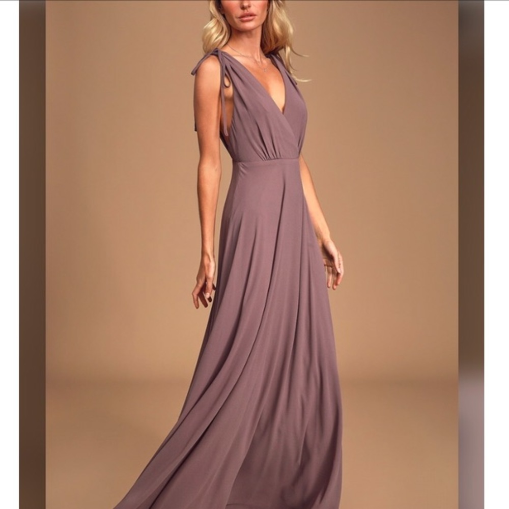 Dance the Night Away Dusty Purple Backless Maxi